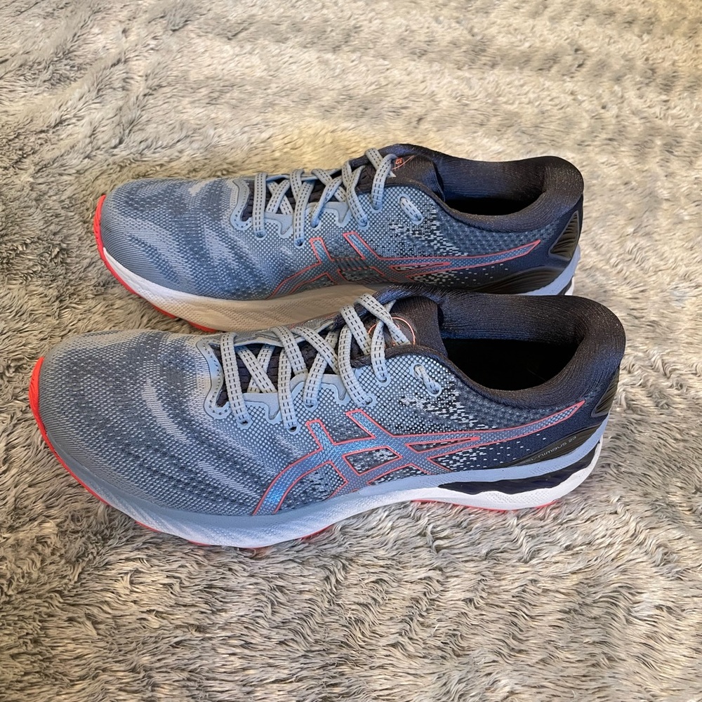 ASICS Women’s Blue & Orange Athletic Shoes (Size 9.5) - Picture 2 of 7
